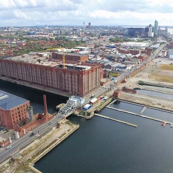 Tobacco Warehouse with Liverpool City Centre beyond Image